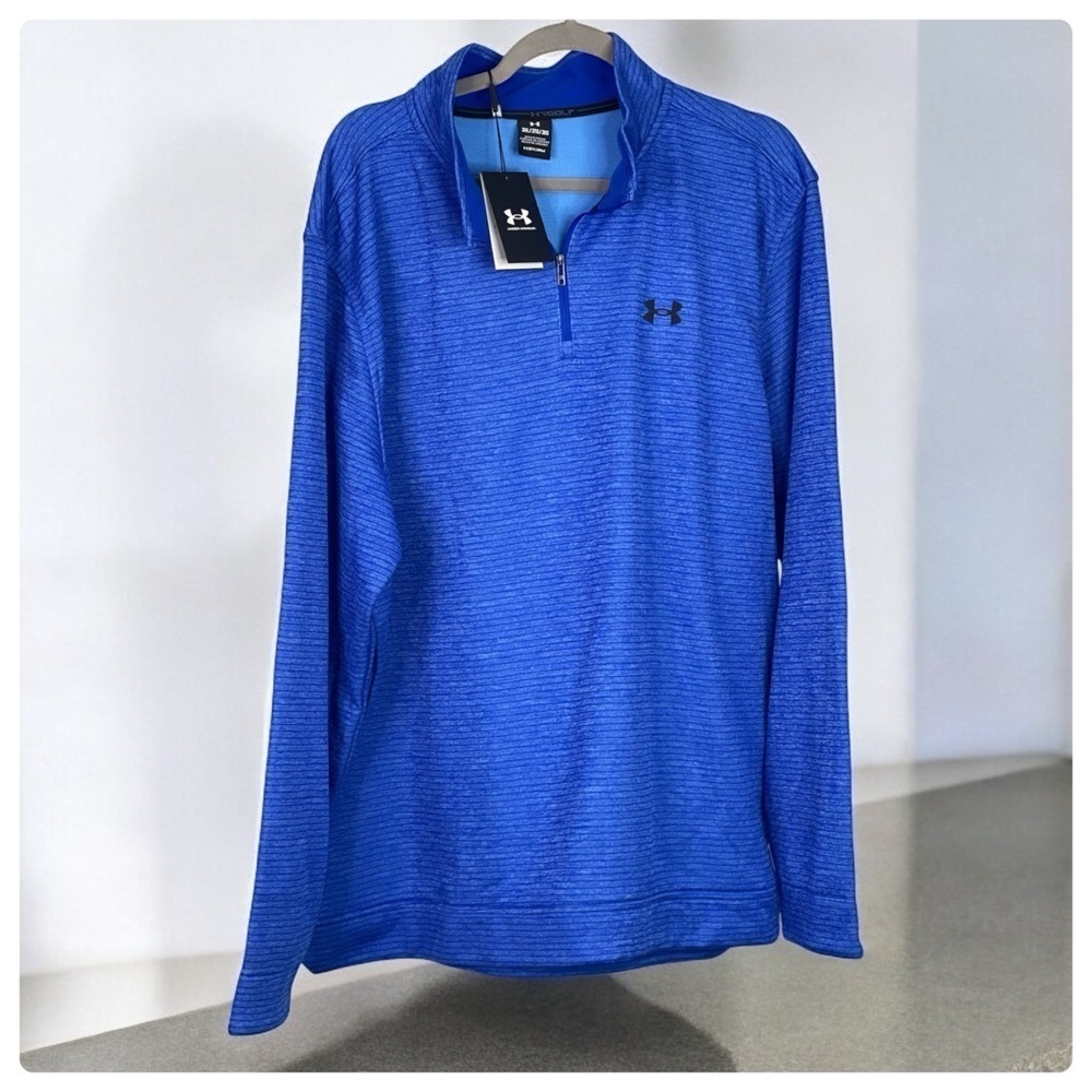 Underarmour Golf 1/4  Zip loose Storm  Sweater Fleece 3 XL - Picture 2 of 8